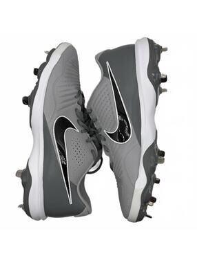 Nike Alpha Huarache 3 Varsity Low Mens Sz 12.5 Light Smoke Grey Black CT0829-023